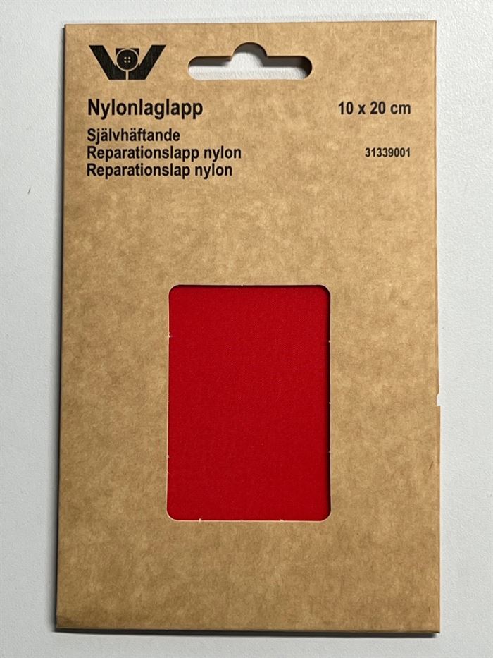 Nylon-lap/patch RØD