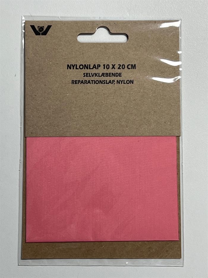 Nylon-lap / patch LYSERØD